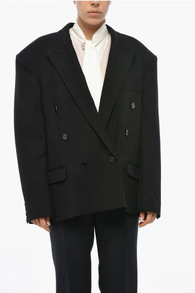 Isabel Marant Double-breasted Klero Twill Wool Blazer