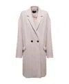 Isabel Marant Notched-lapels Single-breasted Coat In Nude