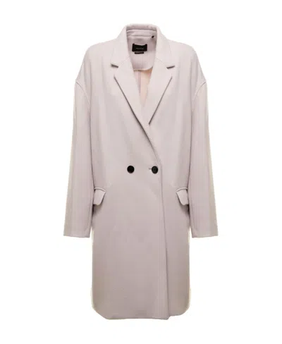 Isabel Marant Double-breasted Midi Coat In Nude