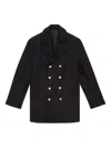 Isabel Marant Double-breasted Peacoat In Black