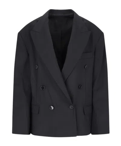 Isabel Marant Double-breasted Tailored Blazer In Black