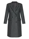 Isabel Marant Irene Double-breasted Wool-felt Coat In Gray
