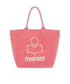 Isabel Marant Unisex Small Yenky Tote Bag In Berry In Pink