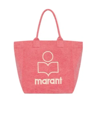 ISABEL MARANT ISABEL MARANT YENKY LOGO EMBROIDERED TOTE BAG
