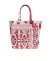 Isabel Marant Patterned Small Tote Bag With 2 Handles In Multicolor