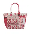 Isabel Marant Patterned Small Tote Bag With 2 Handles In Multicolor