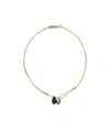 Isabel Marant Double Pendant Necklace In Yellow