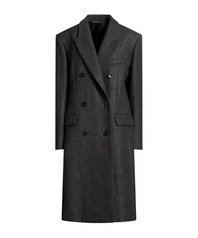Isabel Marant Double- Wool Coat In Black