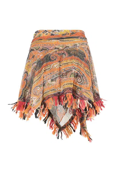 Isabel Marant Dova Draped Skirt In Multicolor