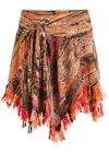 ISABEL MARANT ISABEL MARANT DOVA PRINTED MESH MINI WRAP SKIRT