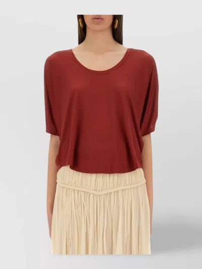 Isabel Marant Draped Back Oversize Fit T-shirt In Red