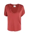Isabel Marant Draped-detail Top In Brown