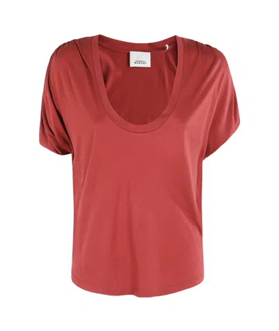 ISABEL MARANT DRAPED-DETAIL TOP