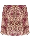 Isabel Marant Draped Mini Skirt In Neutrals