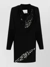 Isabel Marant Lazeli Draped Sequin-embellished Crepe Mini Dress