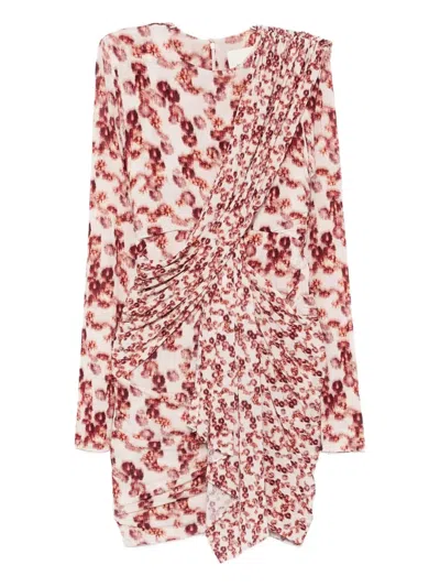 Isabel Marant Draped Print Mini Dress