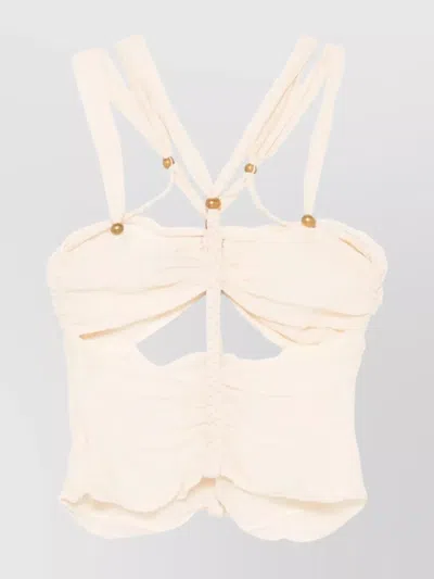 Isabel Marant Draped Ruched Sleeveless Top