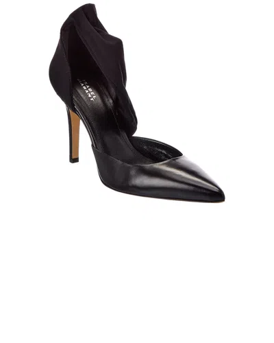 Isabel Marant Drapy Leather Pump In Black