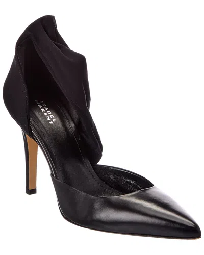 Isabel Marant Drapy Leather Pump In Black