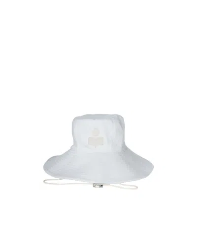 Isabel Marant Drawline Fisherman's Hat In White