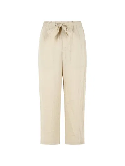 Isabel Marant Drawstring Bilna Trousers In Neutral