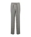 Isabel Marant Drawstring Casual Trousers In Gray