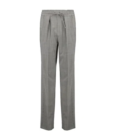 Isabel Marant Drawstring Casual Trousers In Gray