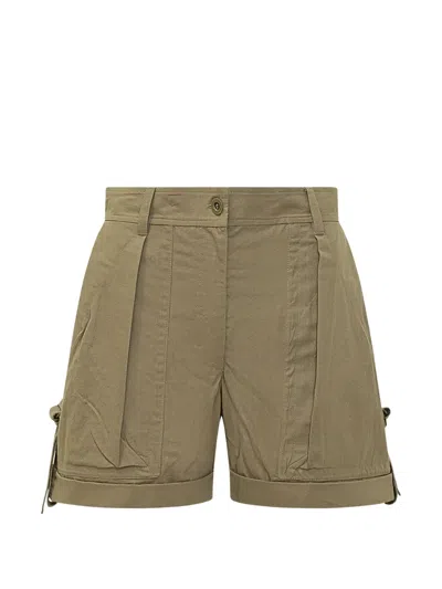Isabel Marant Drawstring Cuffed Shorts In Green