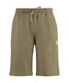 Isabel Marant Cotton Bermuda Shorts Elastic Waistband In Brown