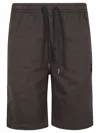 Isabel Marant Dropped Waist Jersey Shorts In Faded Black