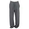Isabel Marant Drawstring Straight-leg Lounge Pants In Grey Wool In Gray
