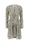 Isabel Marant Unique Print Stretch Silk Dress