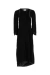 Isabel Marant Faustina Dress With Button Detailing And Lace In Black