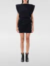 Isabel Marant Mini Dress Draped Detail In Black