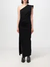 Isabel Marant One-shoulder Cotton-jersey Midi Dress In Black
