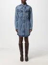 Isabel Marant Liliko Denim Shirt Minidress In Denim