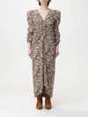 Isabel Marant Octavia Printed Mini Dress In Multicolor