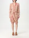Isabel Marant Cleora Mini Dress In Red
