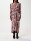 Isabel Marant Midikleid Albini Aus Einem Seidengemisch In Violet