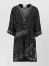 Isabel Marant Dress 'nawel' V-neckline Belted Waist