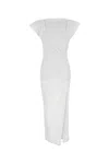 Isabel Marant Nadela Asymmetric Gathered Cotton-jersey Maxi Dress In White