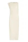 Isabel Marant Franzy Cotton Blend Midi Dress In Beige