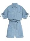 Isabel Marant Vally Short Jumpsuit In Light Blue In Blue