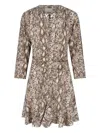 Isabel Marant Octavia Shirt Midi Dress In Brown