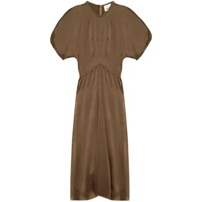 Isabel Marant Keany Dress In Brown