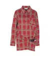 Isabel Marant Tartan Dress With Side Belt And Pockets In Multi
