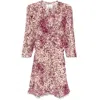 Isabel Marant Octavia Mini Dress In Multicolor