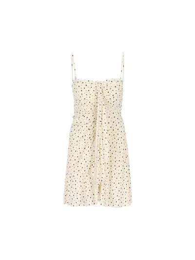 Isabel Marant Gemma Dotted Gathered Mini Dress In Multi