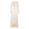 Isabel Marant Lace Ruffle-detail Dress In Neutral