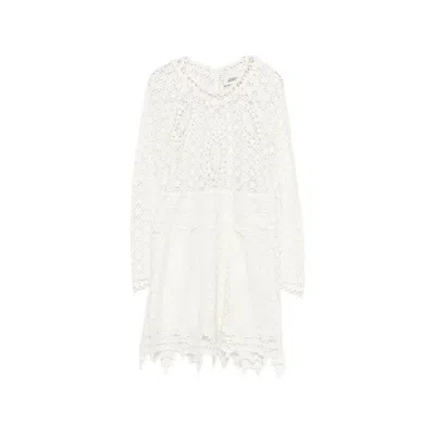 Isabel Marant Hizene Cotton-guipure Lace Mini Dress In Neutral